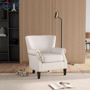 #70005 OEM ODM Living Room Furniture White Modern Furniture Velvet Living Room Arm Sofa Chair