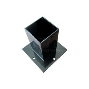 China Customized Galvanised Steel Square Wooden Pillars Base Brackets for Construction supplier