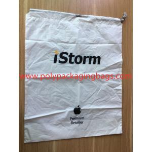 Simple and elegant white cpe rope bag for general purpose packaging