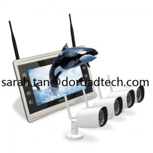 China Wireless Home Video Surveillance System 4CH 960P Wifi IP Cameras & NVR with 11 Inch Screen supplier
