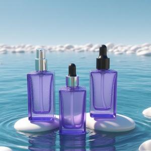 China 卸売 パーソナライズ可能な30mlプリマー&ファウンデーション ガラスボトル 厚い底とプラスチックキャップ 皮膚ケア用血清 - OEM 入手可能 wholesale