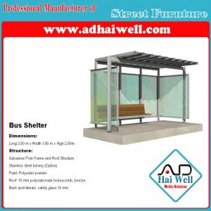 Good Design Public Street Furniture Bus Shelter Advertising Panel