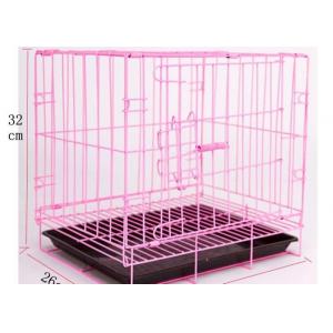 China Large Medium And Small Size Folding Stainless Steel Dog Cage supplier