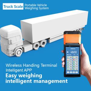 China Portable Mobile Truck Scale 6000kg Axle Weigh Aluminium LED Display supplier