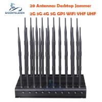 China VHF UHF ISO9001 Mobile Phone Signal Jammer 3.5Ghz 3.7Ghz 5.2Ghz 20 Channels on sale