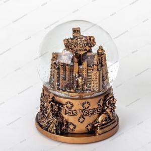 China Las Vegas  65mm Souvenir Snow Globe Crystal Globe Ball Glass Building Snowball Miniature Statue of Liberty Life Size supplier