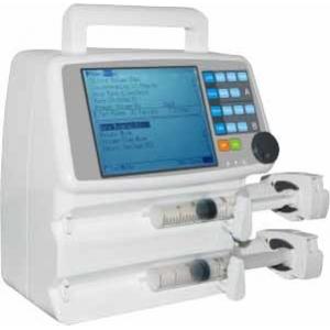 China Portable Clinic Basic electronic infusion pump Double Channel Patient Injection Treatment supplier