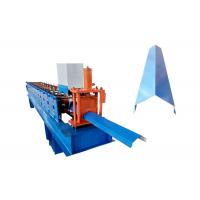China PPGI Steel Roofing Ridge Cap Roll Forming Machine With Hand Touch PLC Program on sale