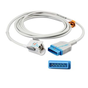 China Cable de extensión del adaptador GE 11Pin SpO2, sonda de oxígeno médica, sensor SpO2 wholesale