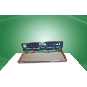 Wooden Eye Catching PDQ Tray Display , Cardboard Display Trays Promoting Foods