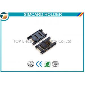 Simple Board Guide Micro SIM Card Holder Surface Mount Right Angle