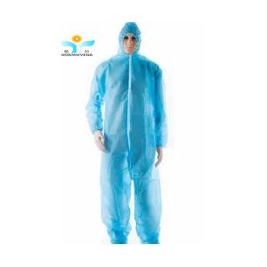 YIHE Breathable Disposable Coveralls , SMS Protective Work Suits Long Sleeve