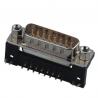 China WCON 44P D SUB Connector Right Angle Male Type Black Sel.1U&quot; Au/Sn WCON ROHS wholesale