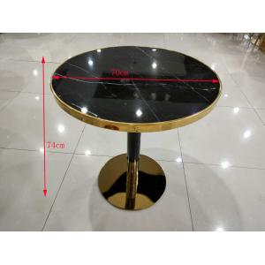 74cm Wrought Iron Coffee Table With Glass Top