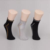 China Organic Cotton Under Armour Black Ankle Socks For Men / Women on sale