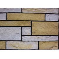 China Rectangle Artificial Wall Stone With Strong Adhesion Color Solid Focus on sale