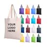 China Heavy Duty Plain Thick Canvas Bag For Custom Shopping Canvas Tote Bags Bulk Shopping Bag For Crafts With DIY Reusable Grocery Bag wholesale