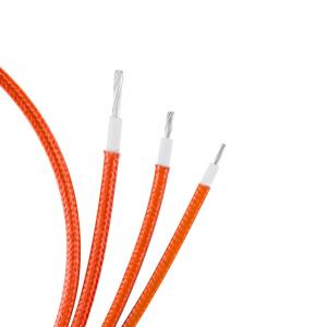 China Home Appliance Fiberglass Braided Lamp Wire , Braided Insulated Wire AWM3712 supplier
