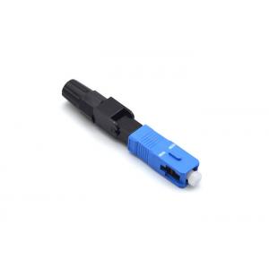 CATV Pre - Polished Fiber Connectors , Blue Field Installable Fiber Optic Connector