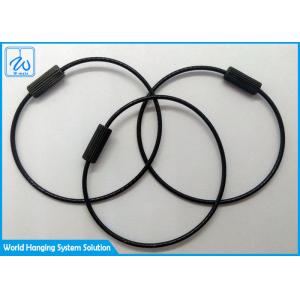 316 Stainless Steel Cable Loop Key Ring Nylon Coated 1.2mm