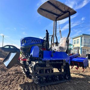 Small Farming Tractor Orchard Multifunctional Crawler Tractor 35HP With Farm Tools