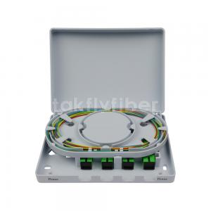 China Plastic FTTH GPON EPON Wall Mount Faceplate 4 Ports SC 8 Ports LC Fiber Optical Rosette supplier