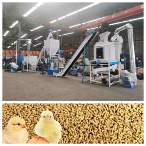 China CE Feed Pellet Production Line 5t/H Ring Die Feed Pellet Machine With Steam Generator supplier