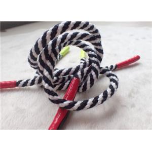 China Double Color Polyester Non Elastic Cord With Shiny Silicone Endings For Jacket supplier