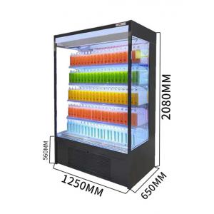 China 3.2KW Supermarket Open Chiller Vegetable Display Rack Refrigerated Counter Top Passthrogh supplier