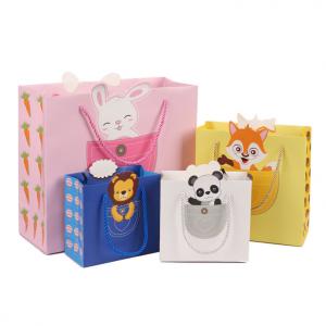 China CMYK 4 Color Offset Printing Paper Box Bag for Cartoon Cute Animal Gift Shopping supplier