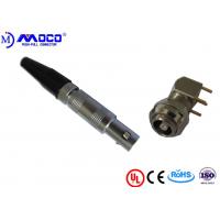 China 00S Male Straight Coaxial Cable Connectors For Printed Circuit on sale