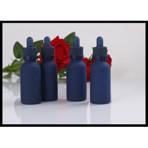 Childproof Cap Aromatherapy Glass Bottles , 30ml Blue Glass Bottles For Essential Oils