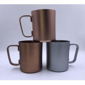 China 500ml Aluminum Drinking Cups CMYK Coffee Mug With Handle supplier