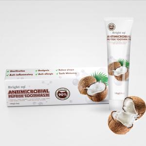 Customized Herbal Teeth Whitening Toothpastes 90% Natural Organic Coconut Oil