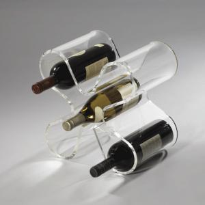 China support acrylique de vin de couleur noire supplier