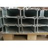 Black / Galvanized Steel Channel Easy Installation With ISO 9001 Certification