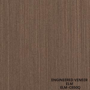 0.5mm Engineered Elm Wood Veneer Sheet For Fancy Panels 2500-3100mm Lengthened Quarter Cut Color of Brown