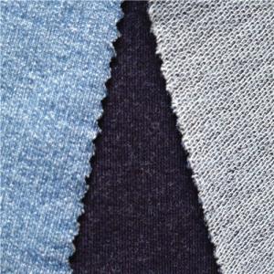 spring indigo knit denim fabric