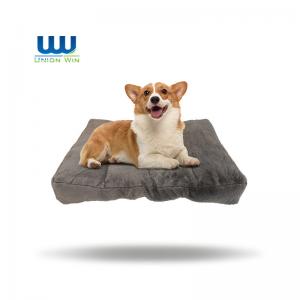 Deluxe Plush Dog Crate Bed Anti Slip Bottom Pet Sleeping Mattress