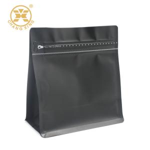 China Ziplockk One Way Degassing Valve Coffee Packaging Bags Black Color supplier