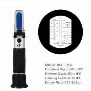 Hand Held Tester Tool 4 In 1 Engine Fluid Glycol Antifreeze Freezing Point Car Battery Refractometer W ATC