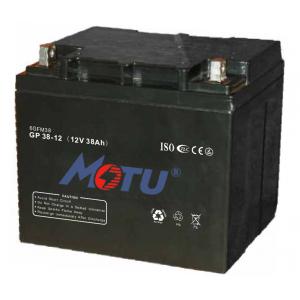 China Less Self - Discharging AGM Deep Cycle Battery Black Color For UPS / Solar / Lighting supplier