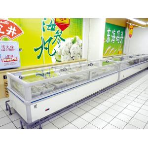 Single Sided Produce Cooler Display For Supermarket Frozen Food