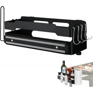 Griddle Caddy with Magnetic Tool Holder BBQ Accessories Storage Box with Paper Towel Holder for 28"/36" Blackstone Griddles