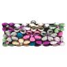 Beautiful Acrylic Flower Evening Clutch Bags Multi Coloured Embellished For Mini