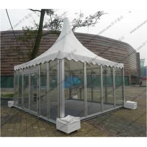 China Aluminum Outdoor Pagoda Party Tents , Garden Marquee Tent With Glass Sidewalls supplier