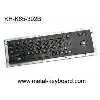China IP65 Anti - vandal Black Industrial Computer Keyboard with Stainless steel Trackball on sale