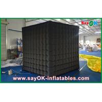 Black Outside White Inside  Inflatable Cube Photo Booth With Logo Print