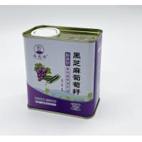 China OEM 380ml Cooking Oil Tin Can Square Metal Tank on sale