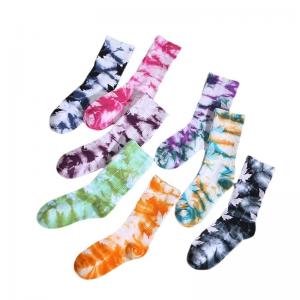 Flower Smile Thermal Slouch Pastel Vintage Colourful Sublimation Embroidery Winter Men Socks